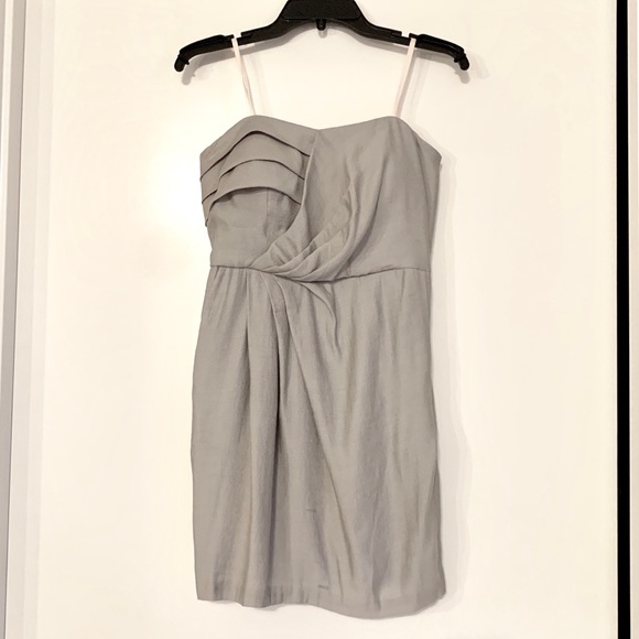 light gray cocktail dress